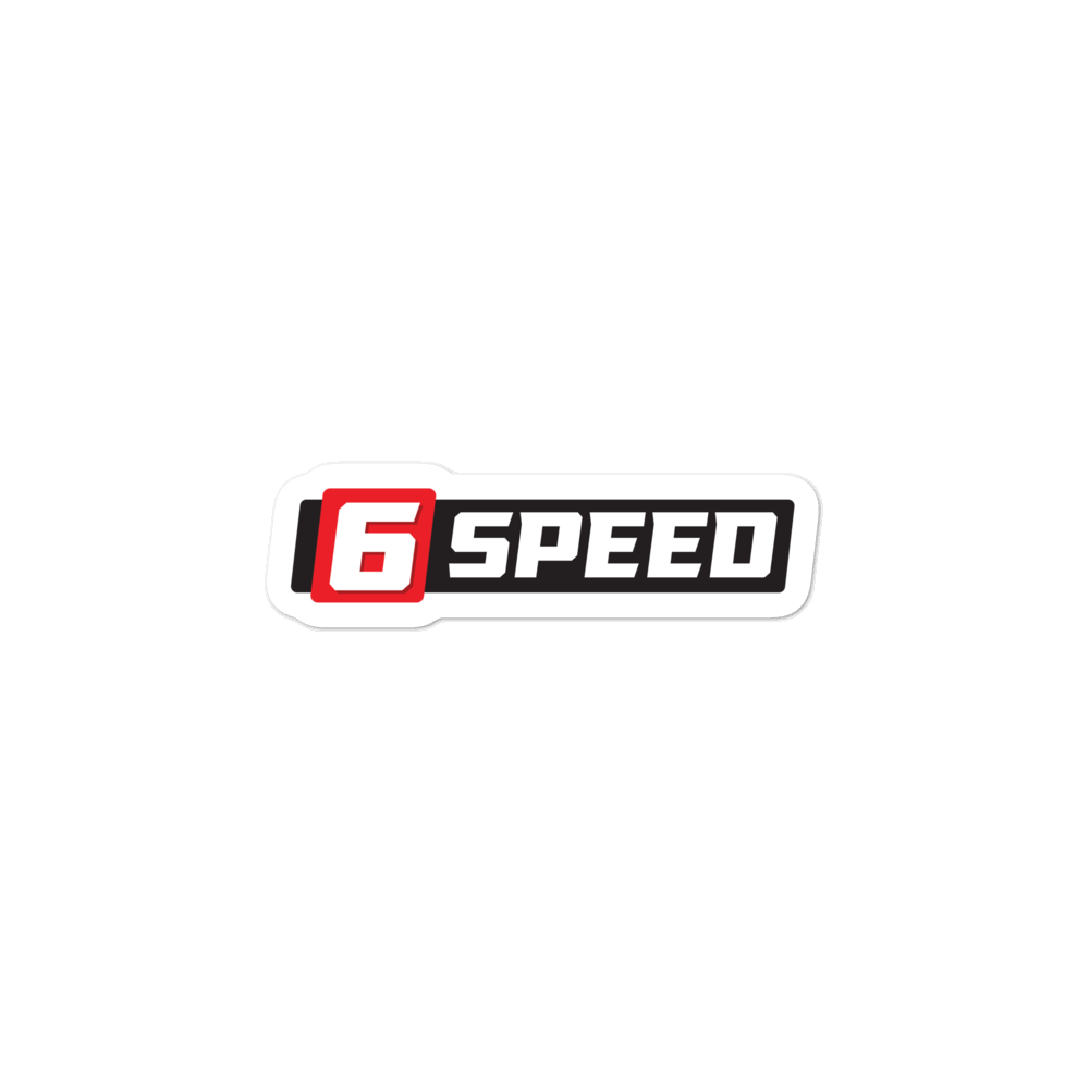 6 Speed Sticker