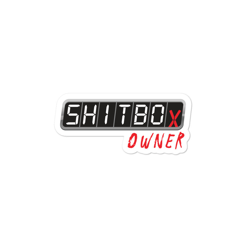 Shitbox Owner Sticker