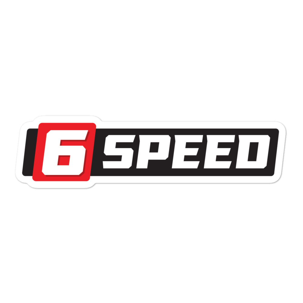 6 Speed Sticker – Fascia Apparel LLC