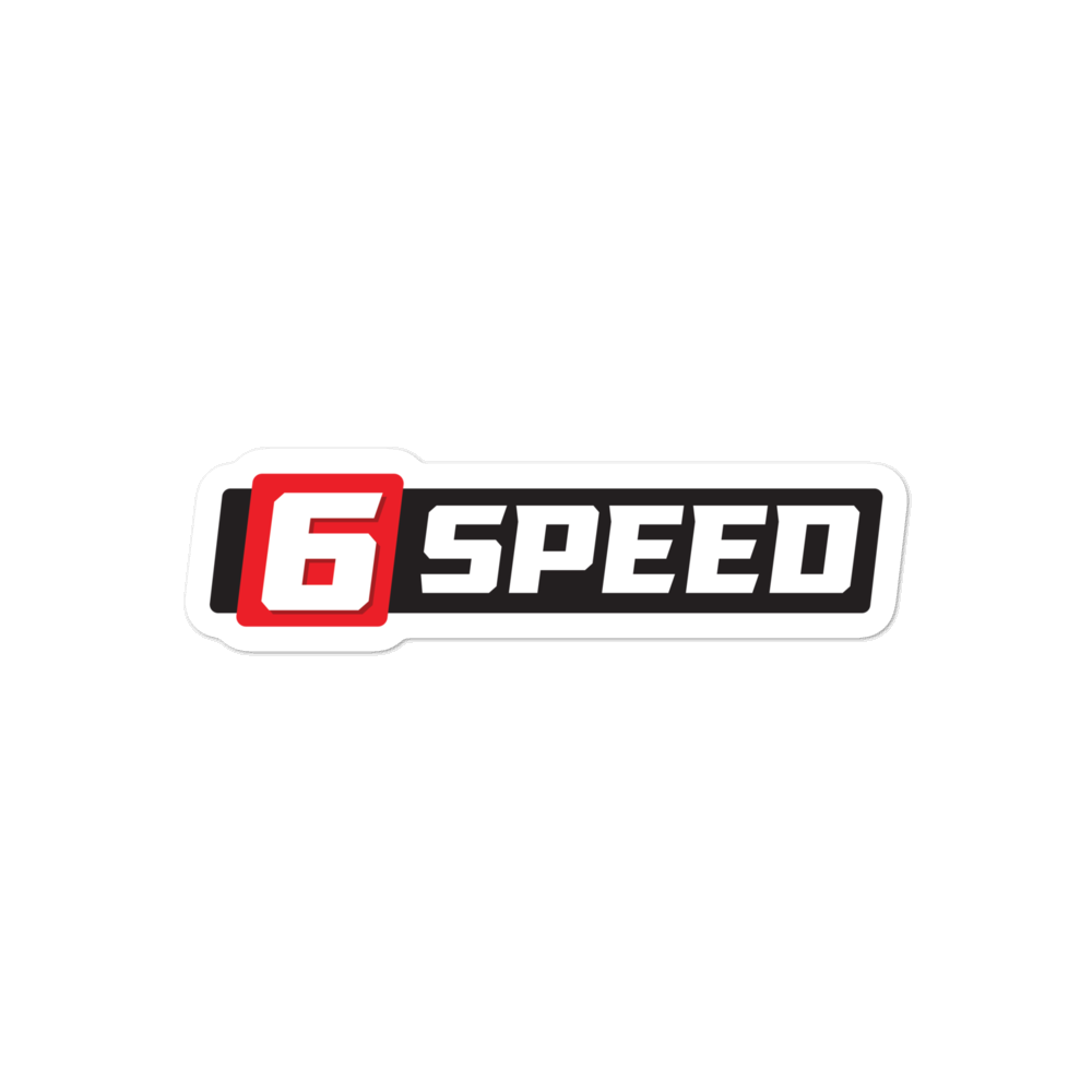 6 Speed Sticker