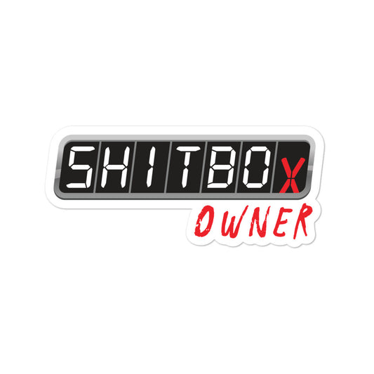 Shitbox Owner Sticker