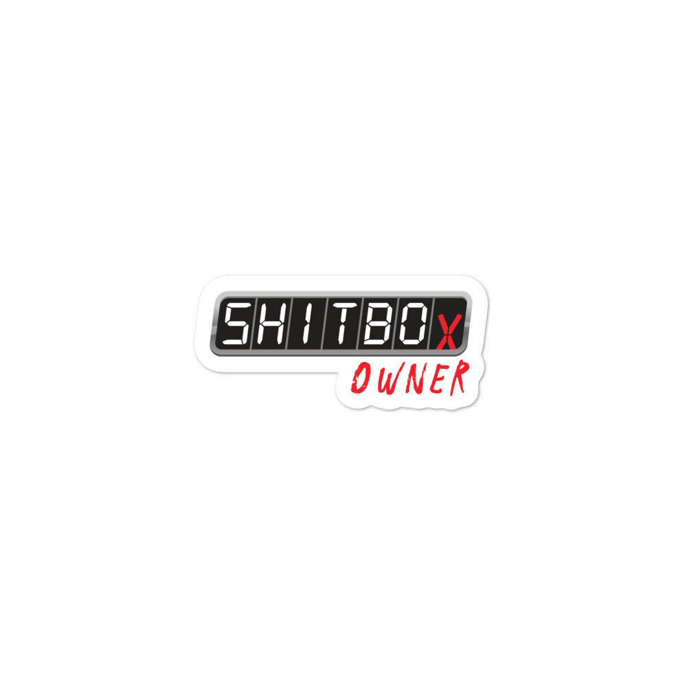 Shitbox Owner Sticker