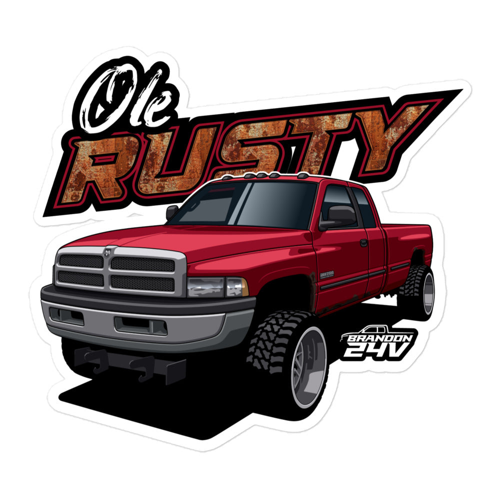 Brandon 24V Ole Rusty Sticker – Fascia Apparel LLC