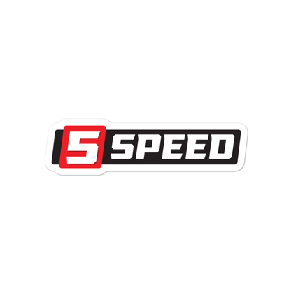 5 Speed Sticker