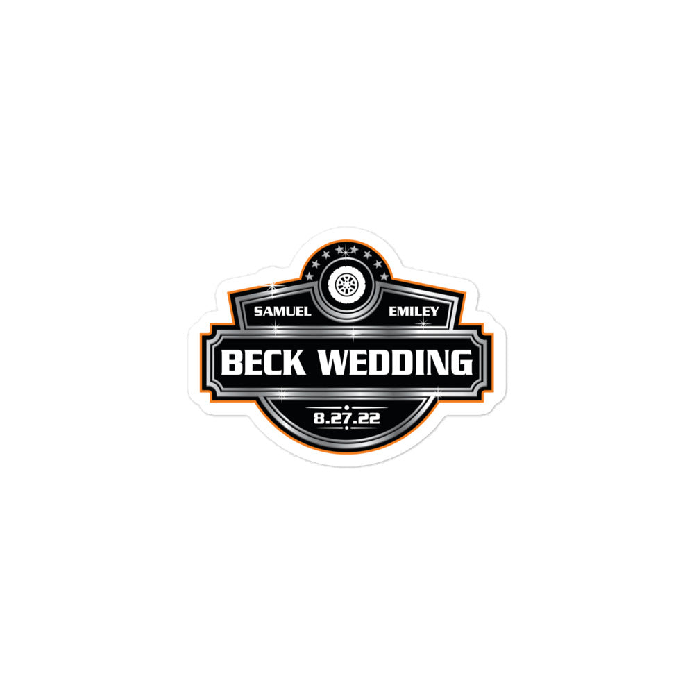 Beck Wedding Stickers