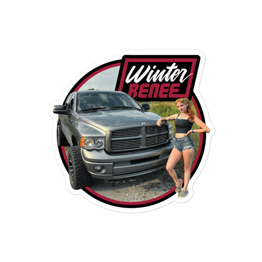 Winter Renee Truck Sticker