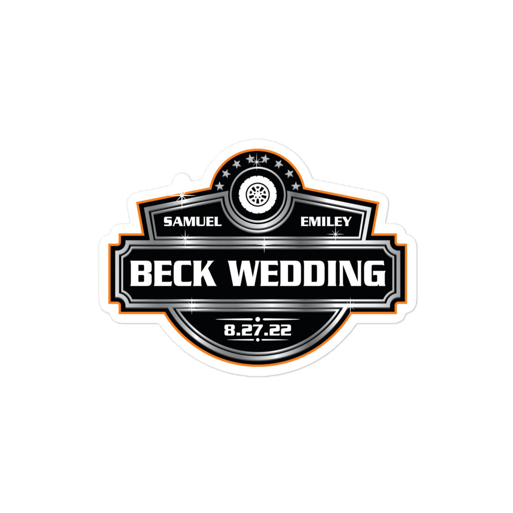 Beck Wedding Stickers