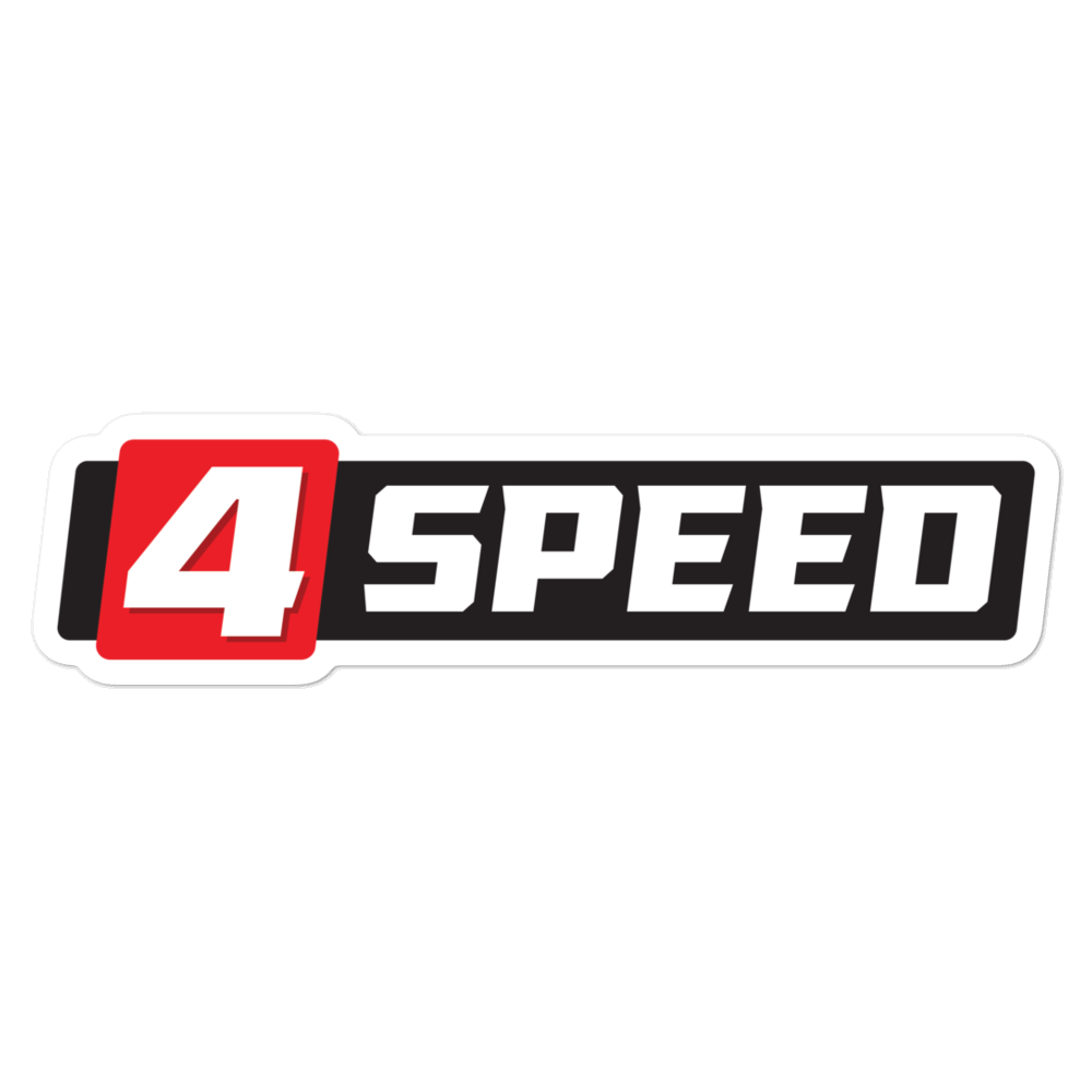 4 Speed Sticker – Fascia Apparel LLC