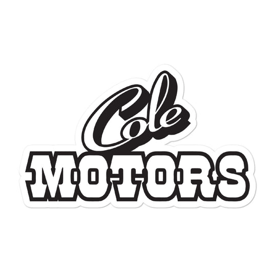 Cole Motors Sticker